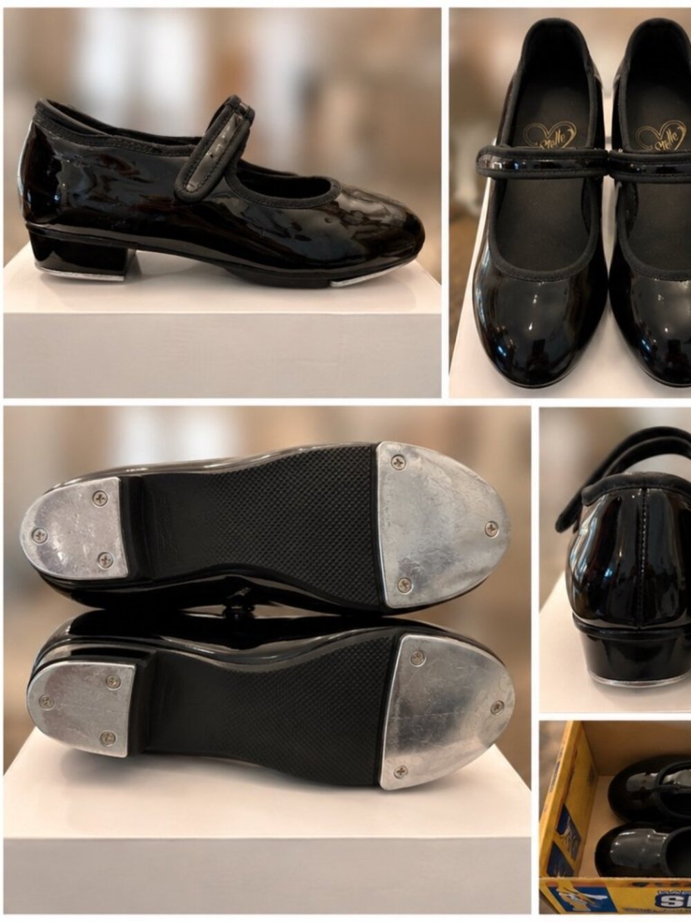 Stelle, Size 1, Black Tap Dance Shoes